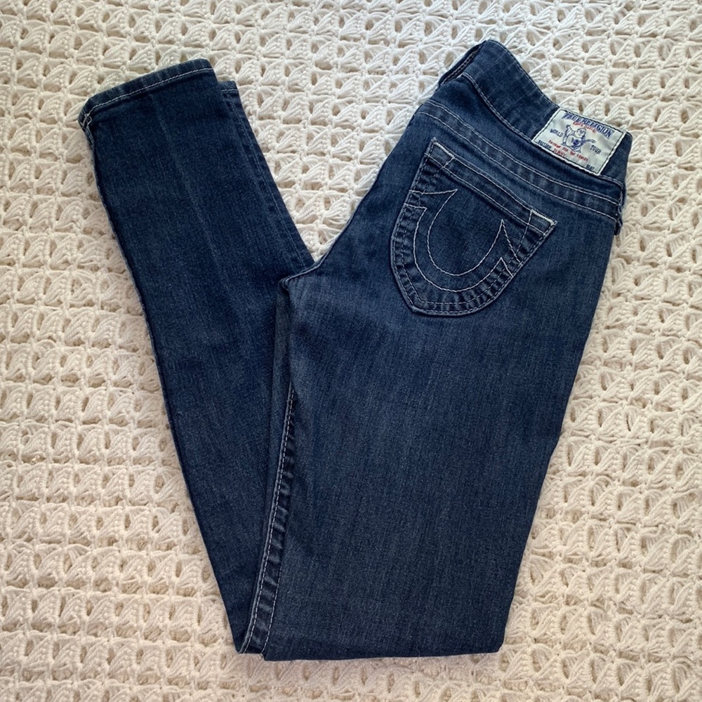 True Religion Low Rise Skinny Denim Jeans